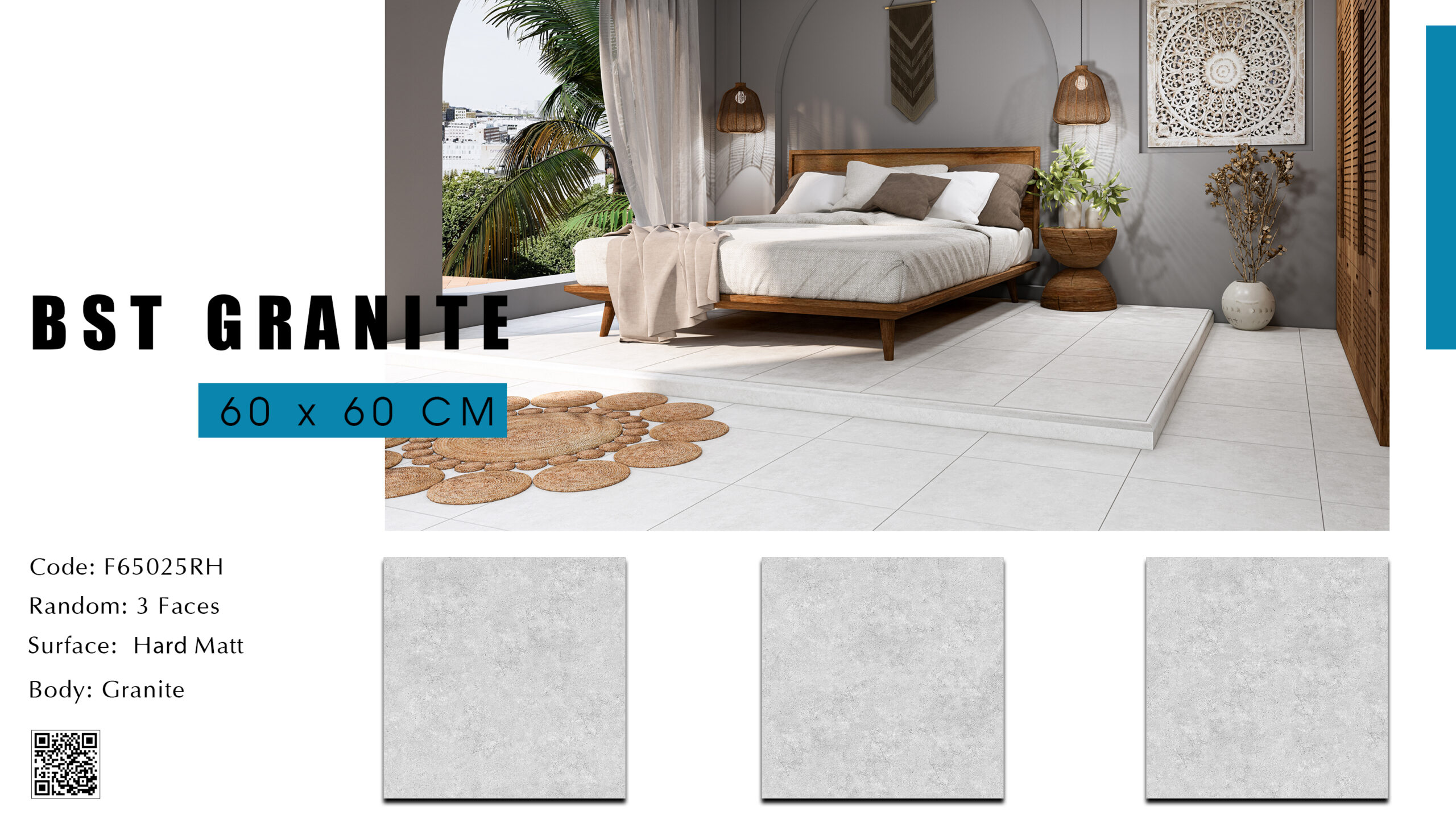 Gạch lát nền vân ciment men matt chống trơn trượt
