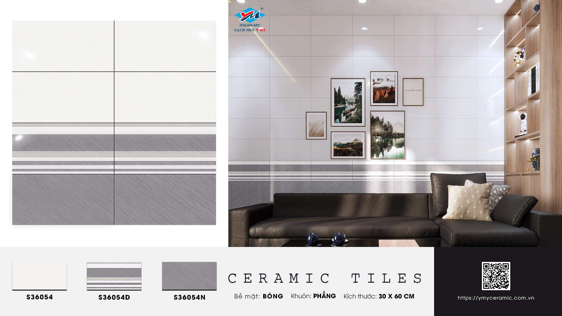 Gạch ốp tường 30x60 ưa chuộng bởi những đường nét mạnh mẽ, cá tính Gạch ốp tường 30x60 ưa chuộng bởi những đường nét mạnh mẽ, cá tính