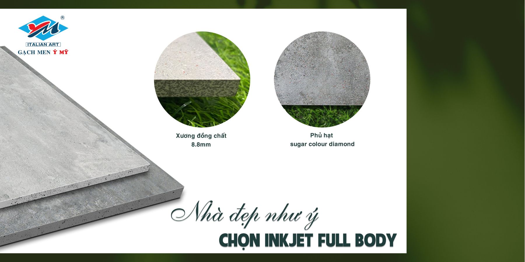 Sản phẩm gạch ốp lát Sugar Colour Diamond gạch đồng chất