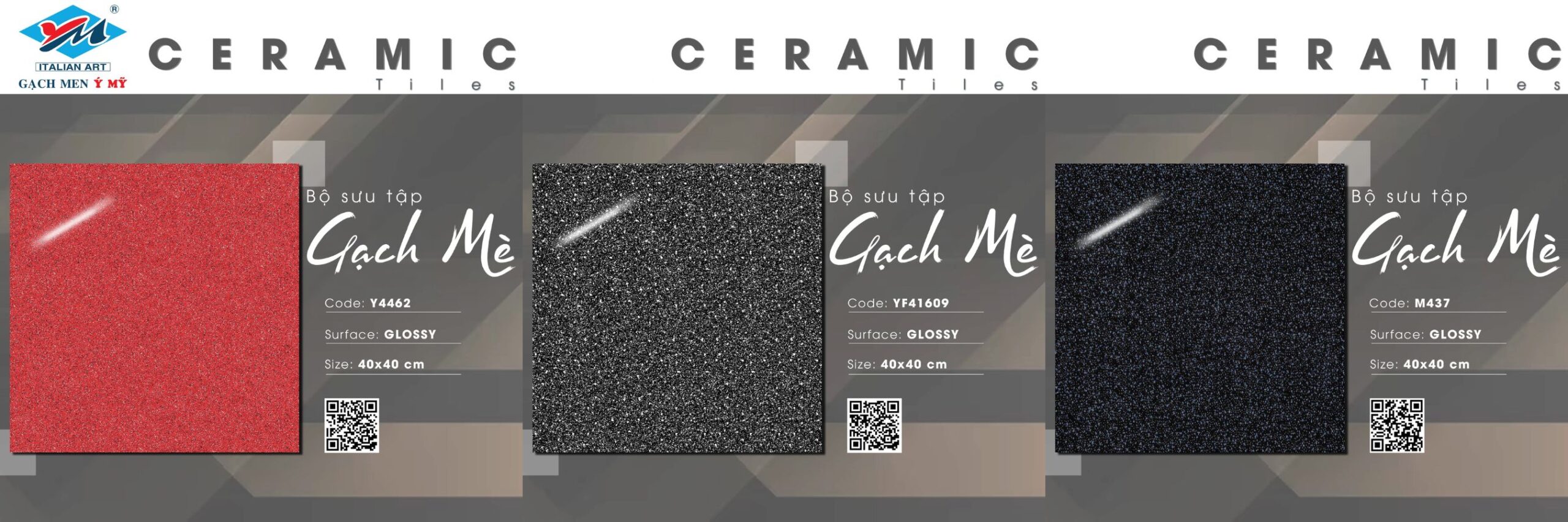 Các mẫu gạch mè lát nền kích thước 40x40 gạch lát nền 40x40